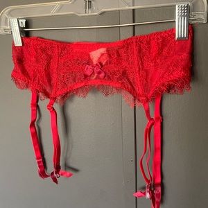 Victoria’s Secret Red Garter Belt XS